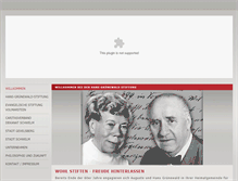 Tablet Screenshot of hans-gruenewald-stiftung.de